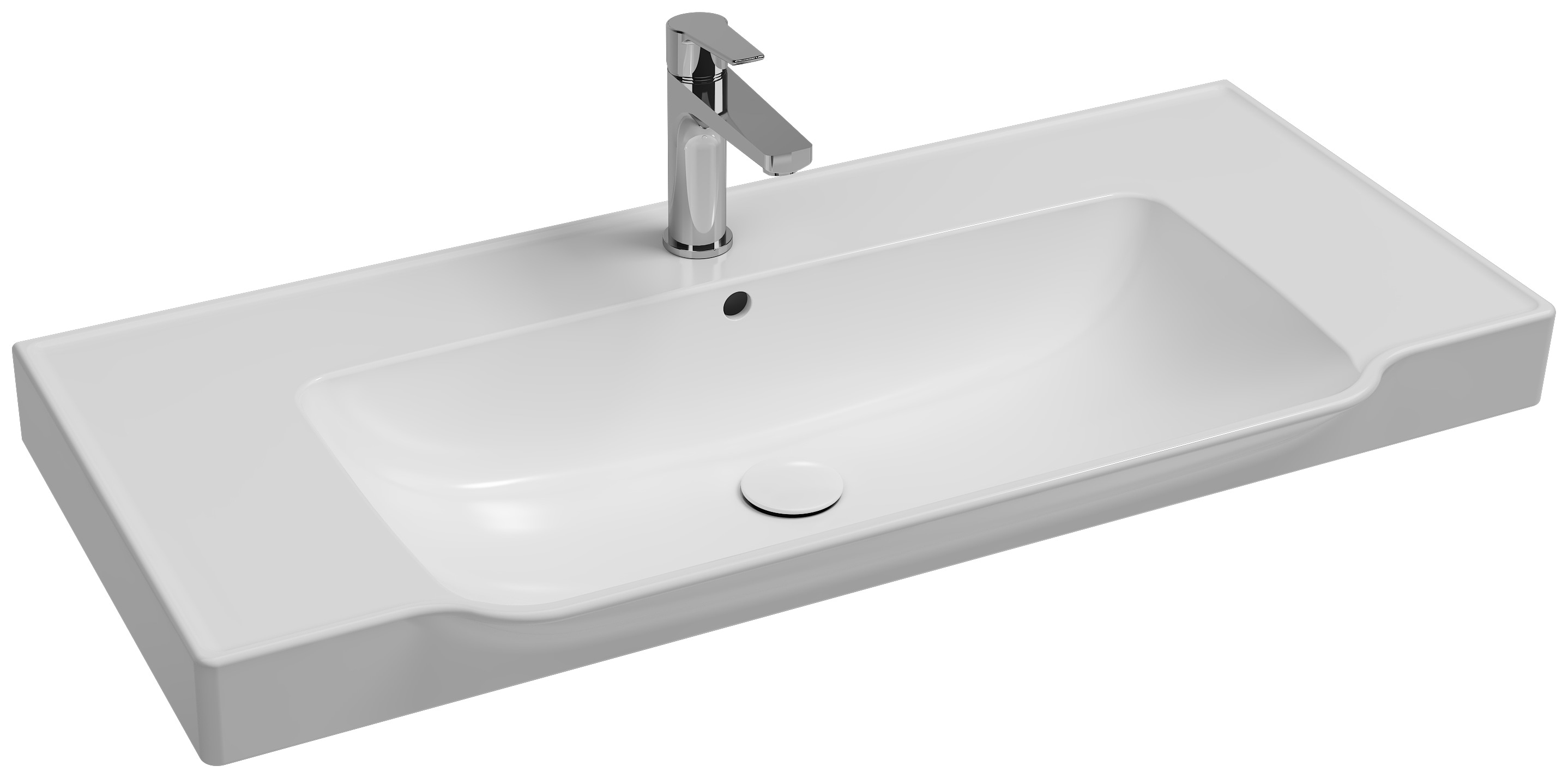 Isvea Prissimo Flat Washbasin 100 cm - white