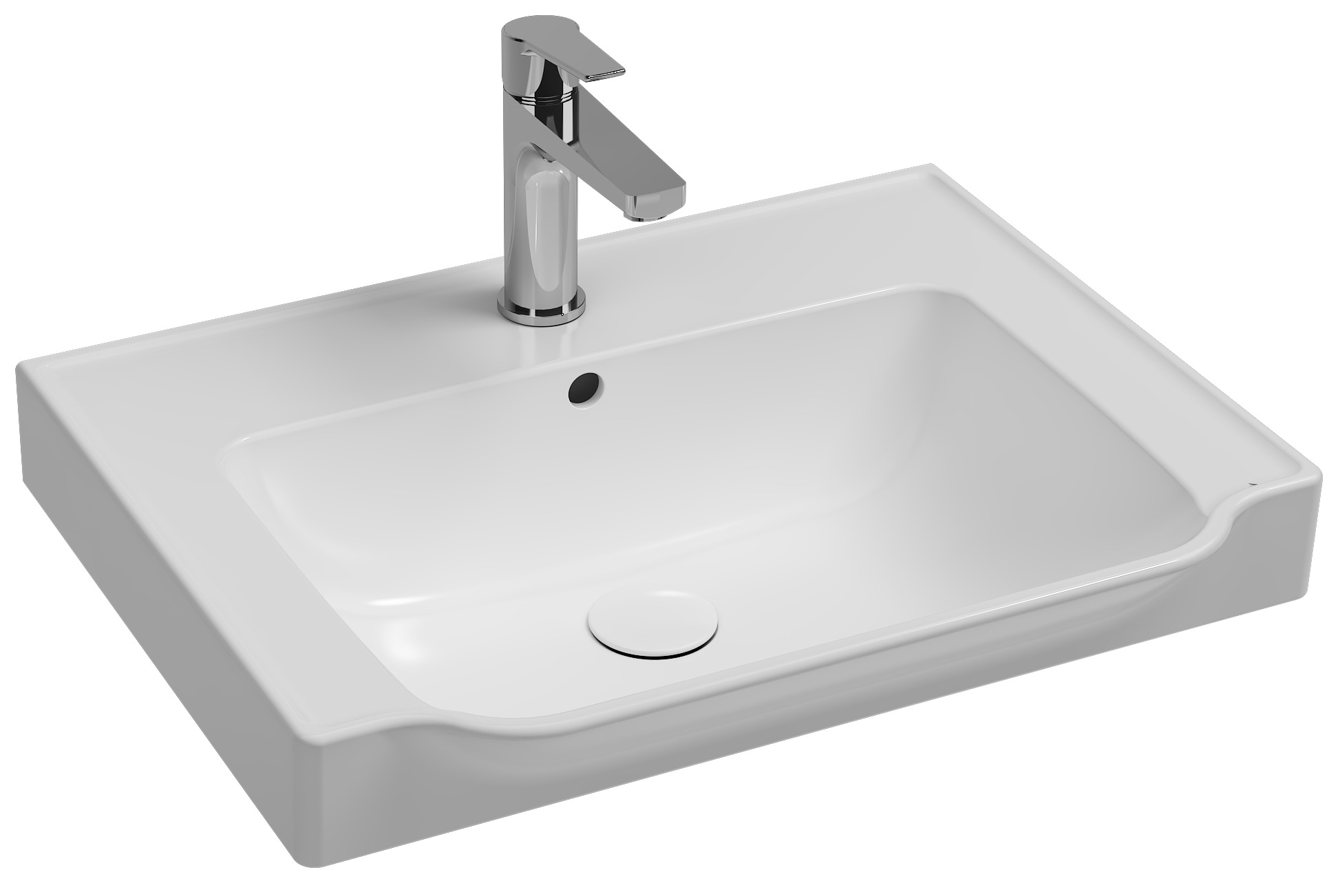 Isvea Prissimo Flat Washbasin 60 cm - white