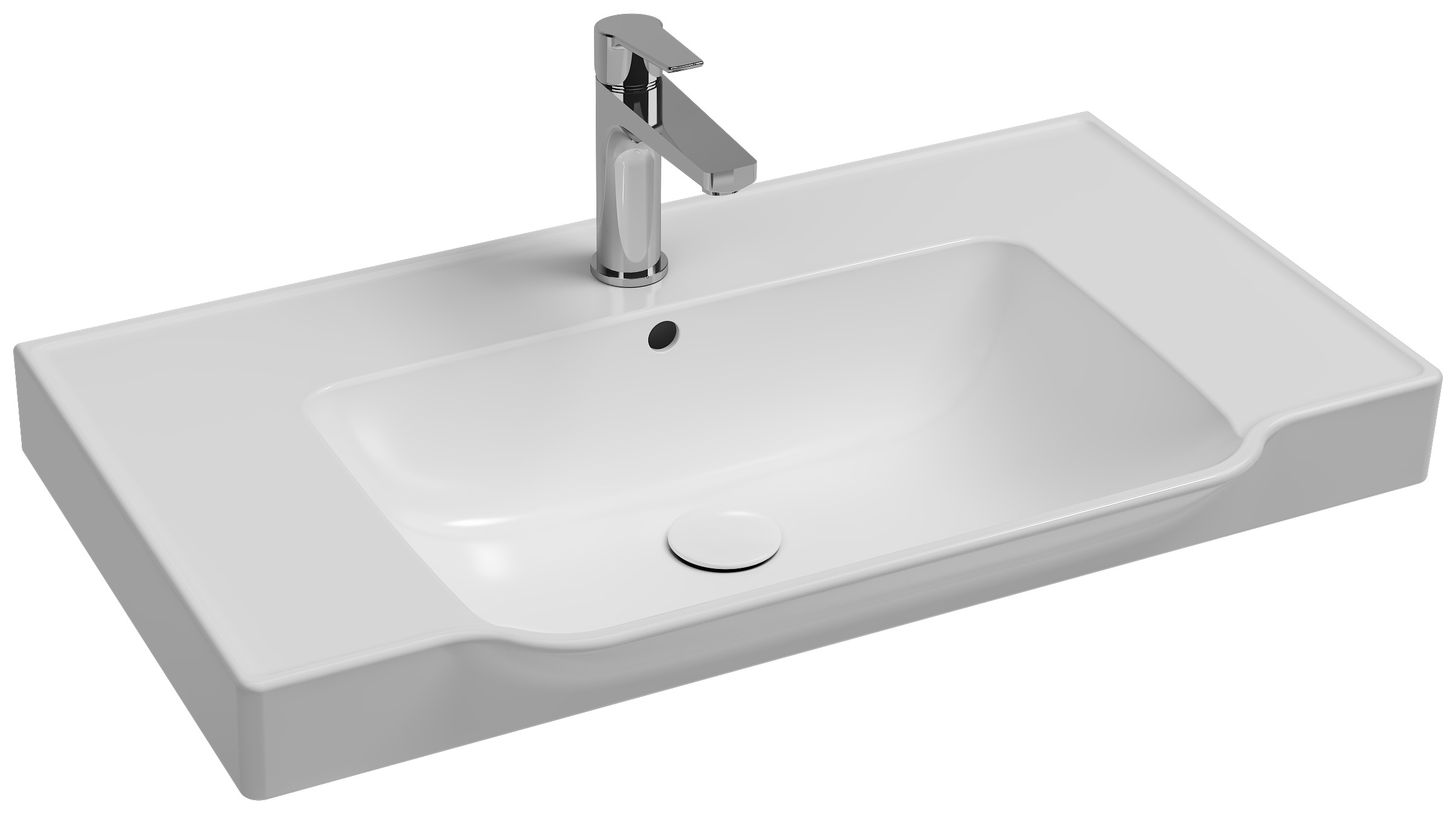Isvea Prissimo Flat Washbasin 80 cm - white