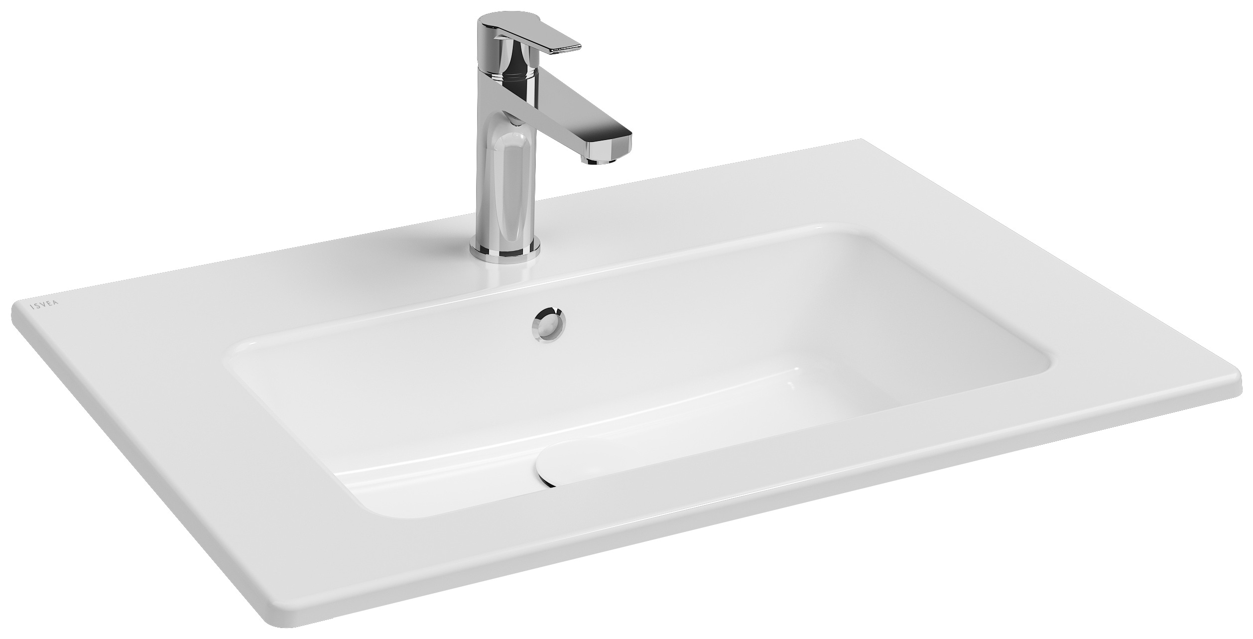 Isvea Sistema T Flat Washbasin 71 cm - white