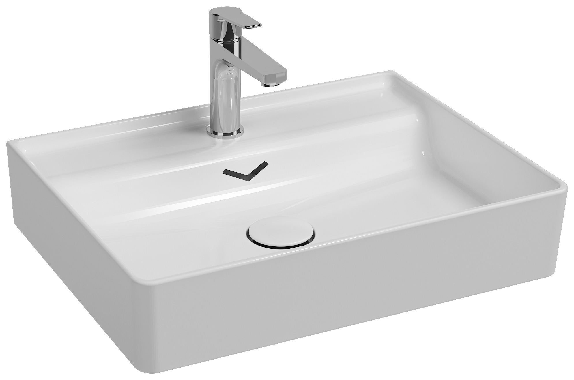 Isvea Vea Counter-Top Washbasin 61 cm - white