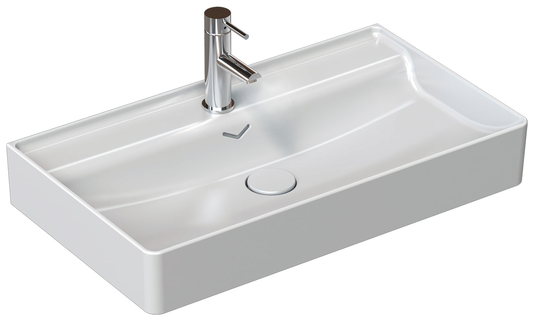 Isvea Vea Counter-Top Washbasin 81 cm - white