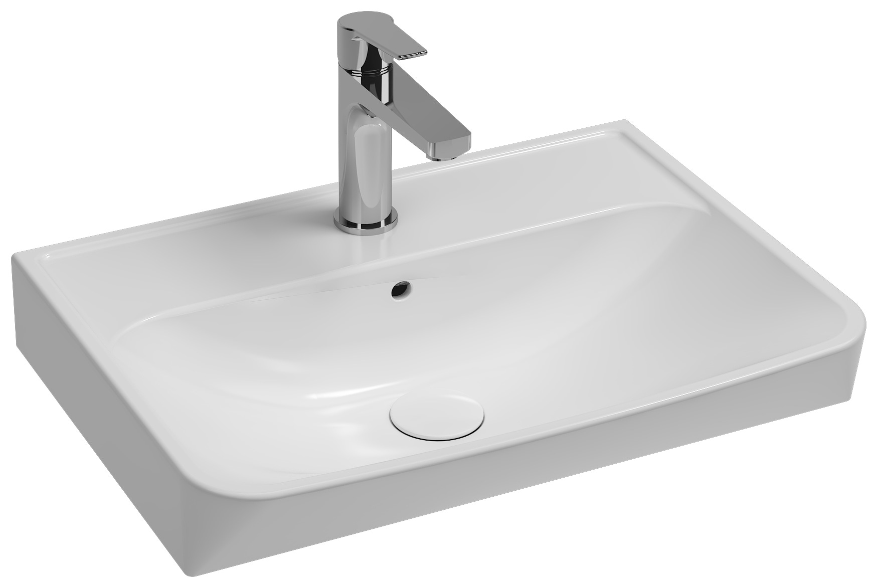 Isvea Ventuno Counter-Top Washbasin 55 cm - white