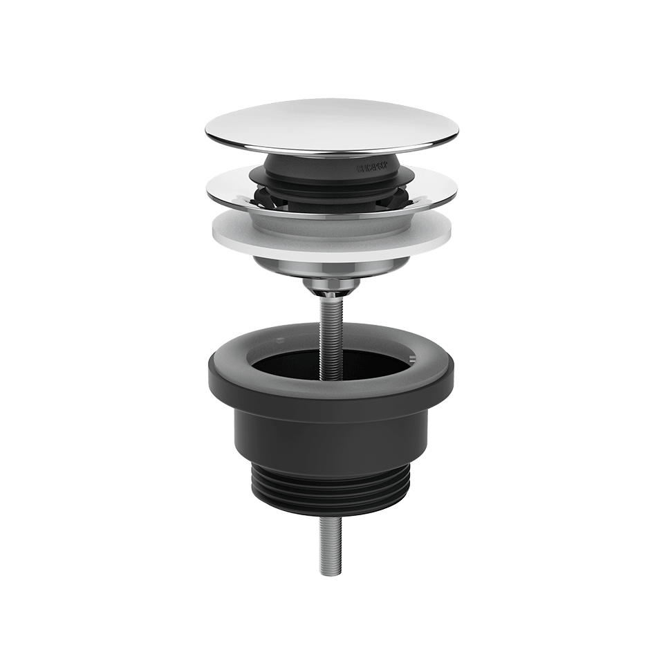 Gessi Waste 01421 in Chrome