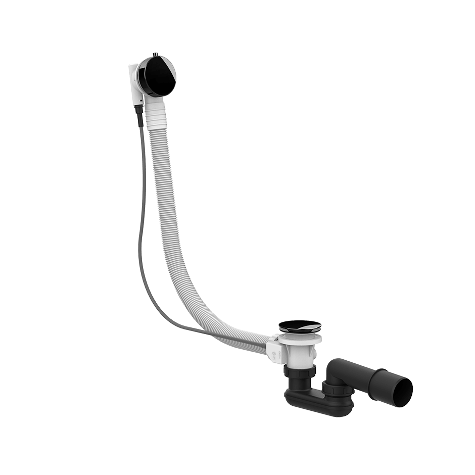 Gessi Column Bath Waste 01452 in Black Metal Pvd