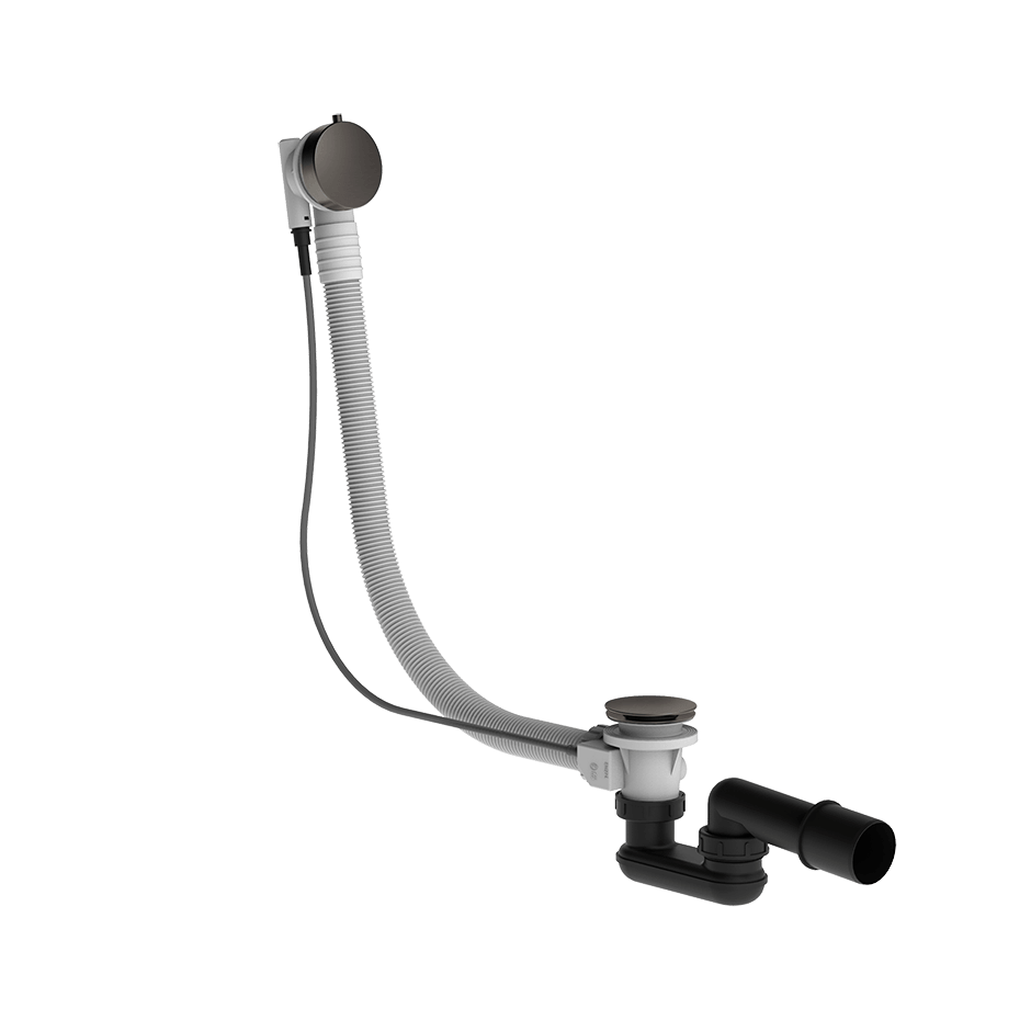 Gessi Column Bath Waste 01452 in Black Metal Br. Pvd