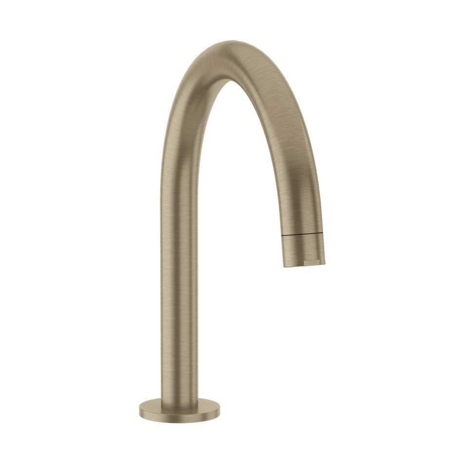 Gessi Basin Spout 18621 in Finox Brushed Nickel