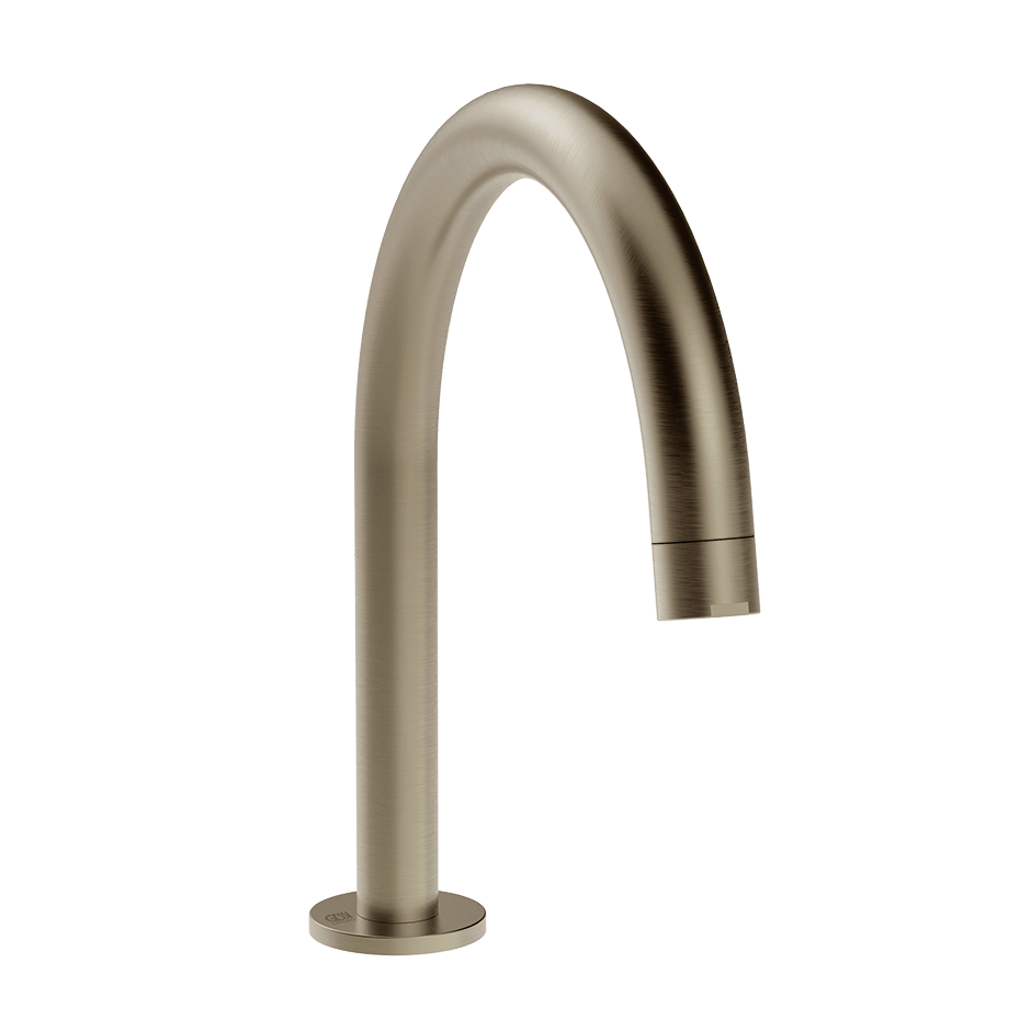 Gessi Basin Spout 18623 in Finox Brushed Nickel