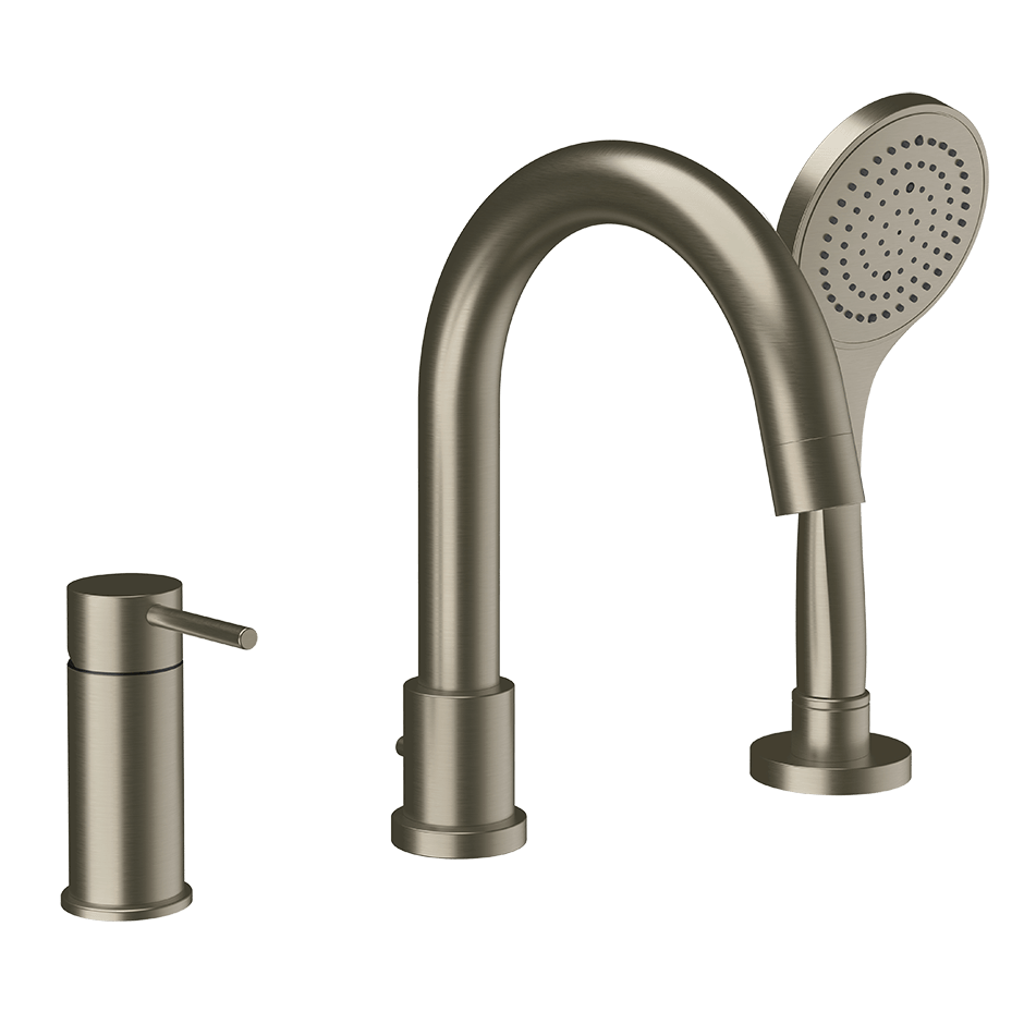 Gessi Bath Mixer 18637 in Finox Brushed Nickel