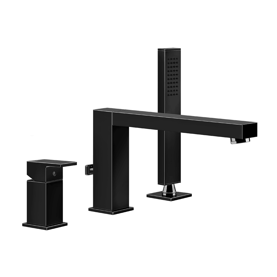 Gessi Bath Mixer 20037 in Black Metal Pvd