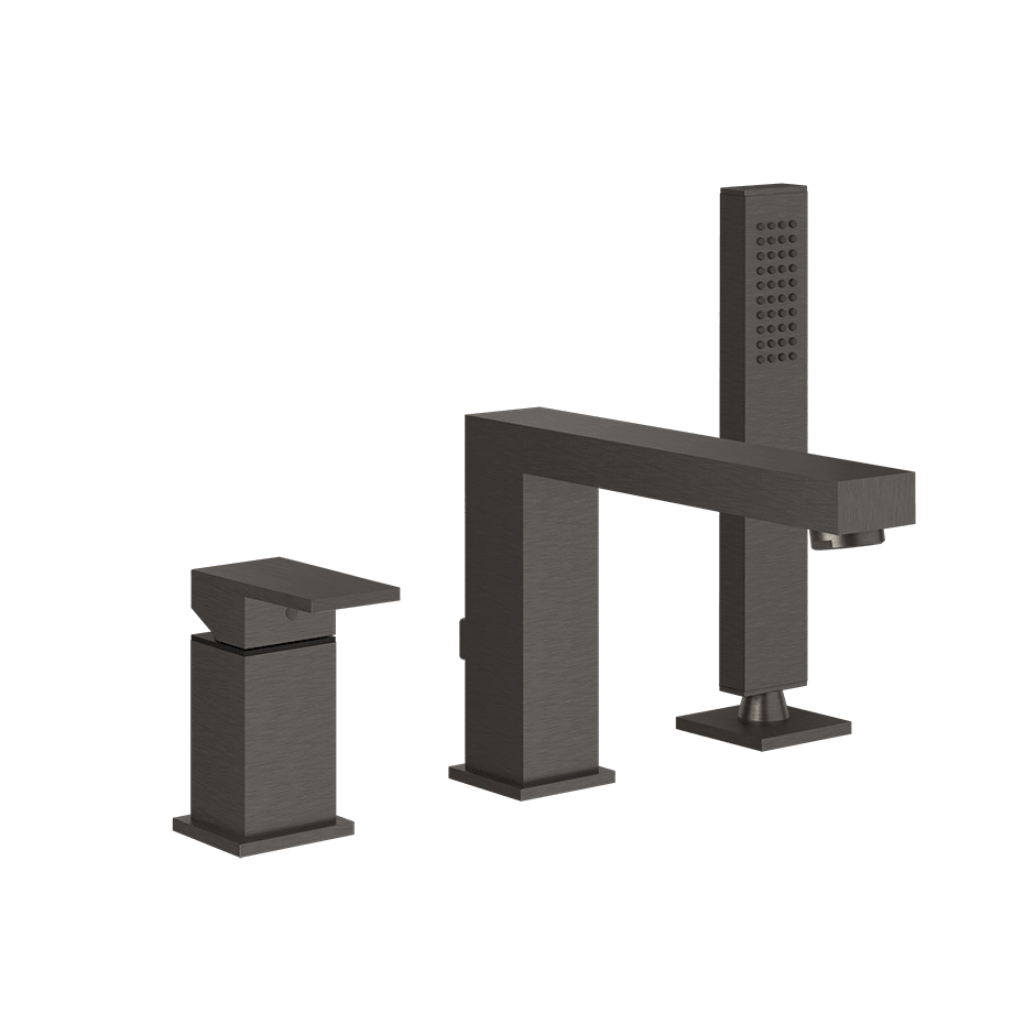 Gessi Bath Mixer 20037 in Black Metal Br. Pvd