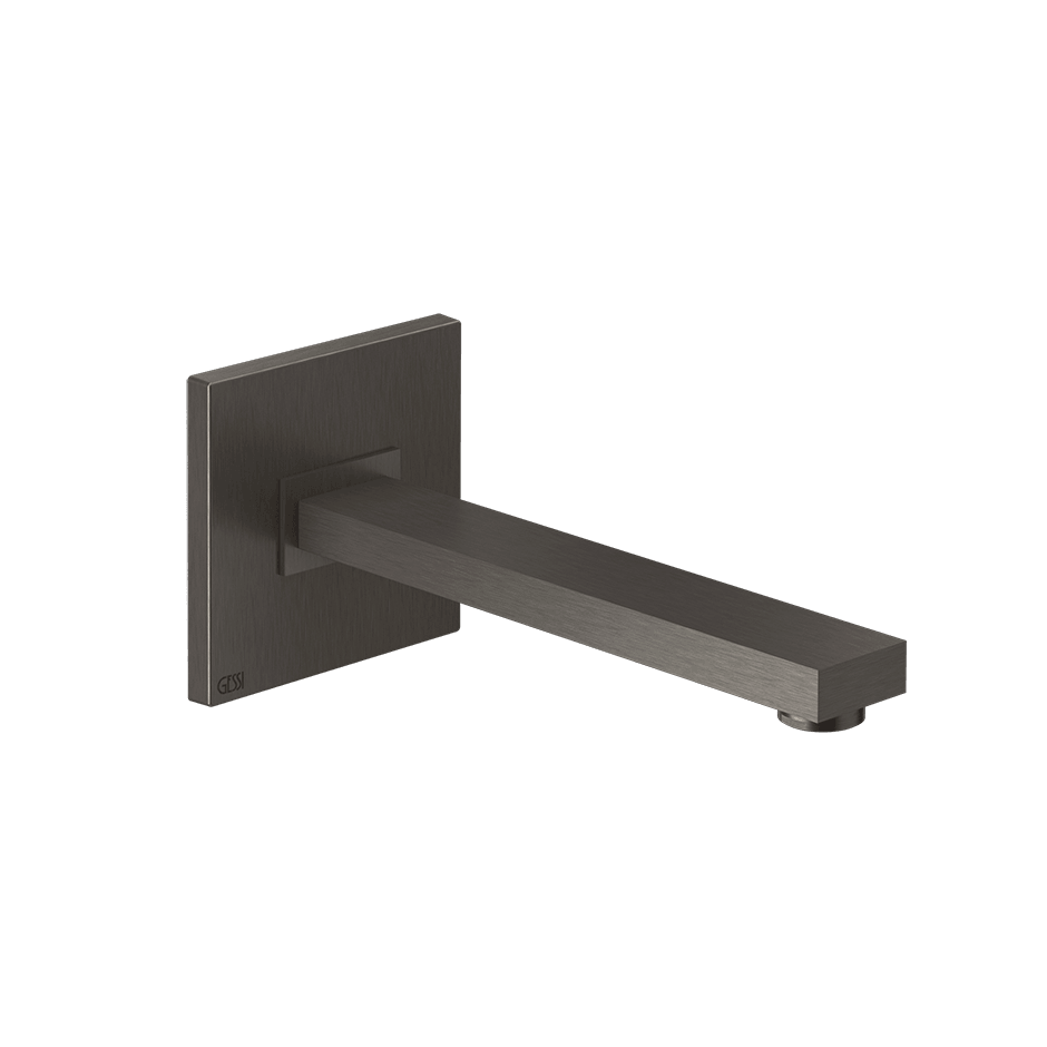 Gessi Basin Spout 20114 in Black Metal Br. Pvd