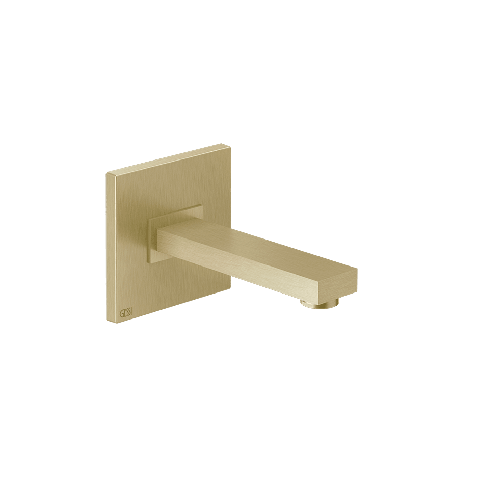 Gessi Basin Spout 20118 in Brass Brushed Pvd