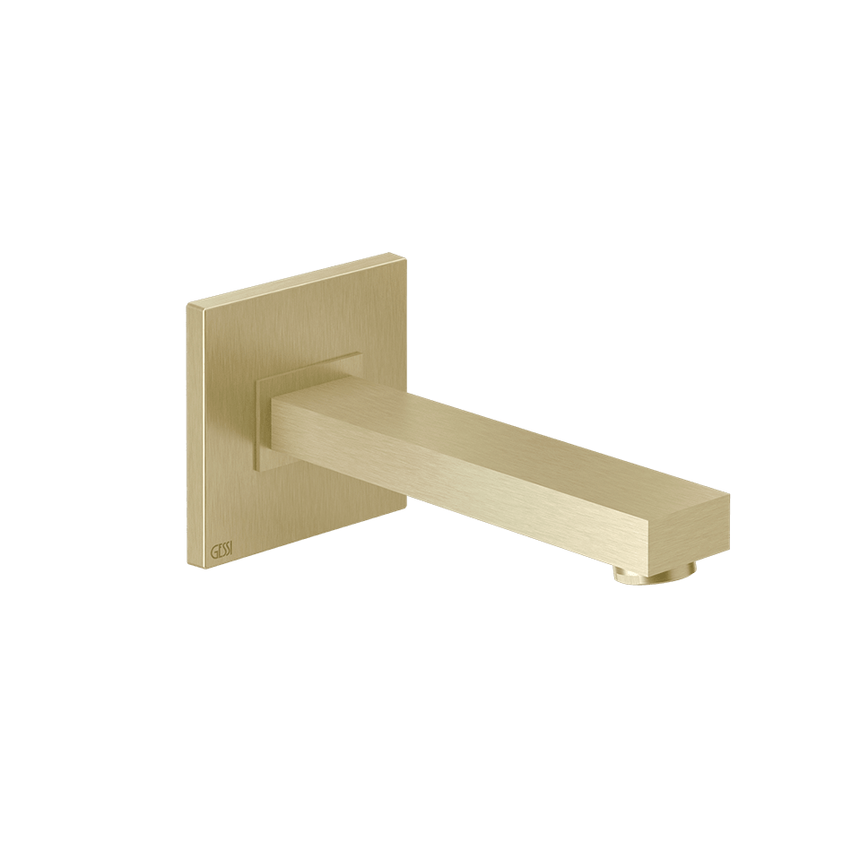 Gessi Bath Spout 20121 in Brass Brushed Pvd