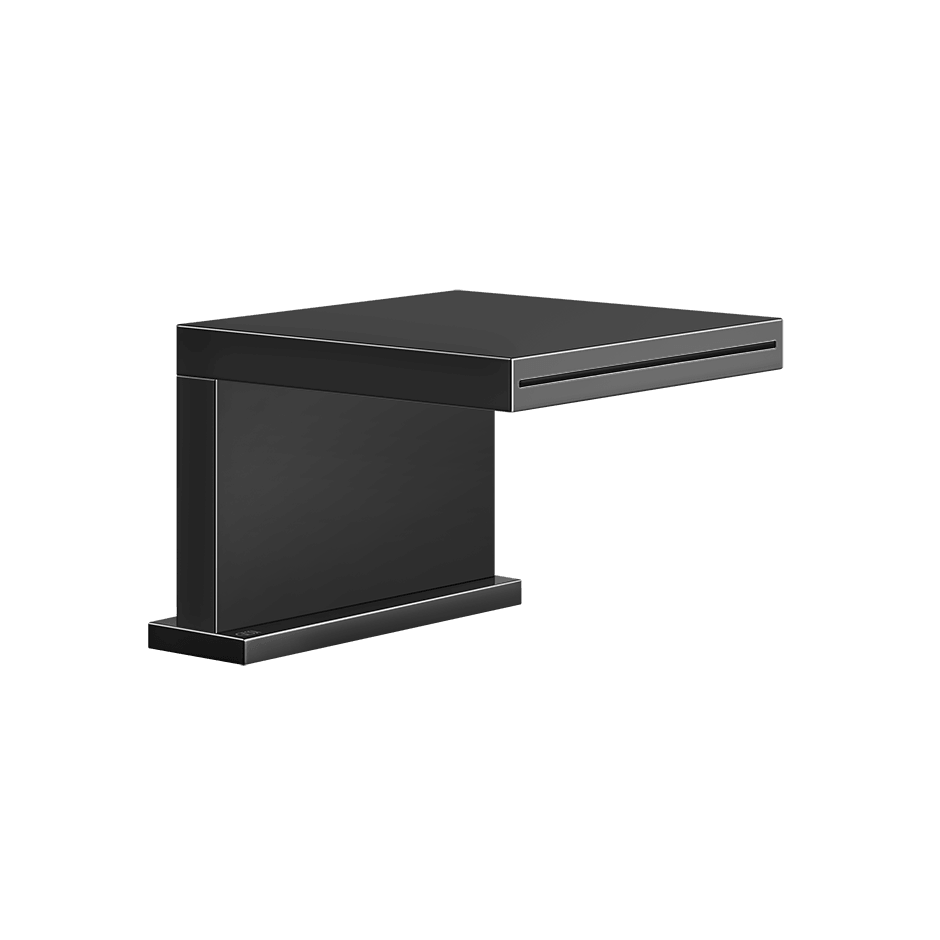 Gessi Bath Spout 20191 in Black Metal Pvd