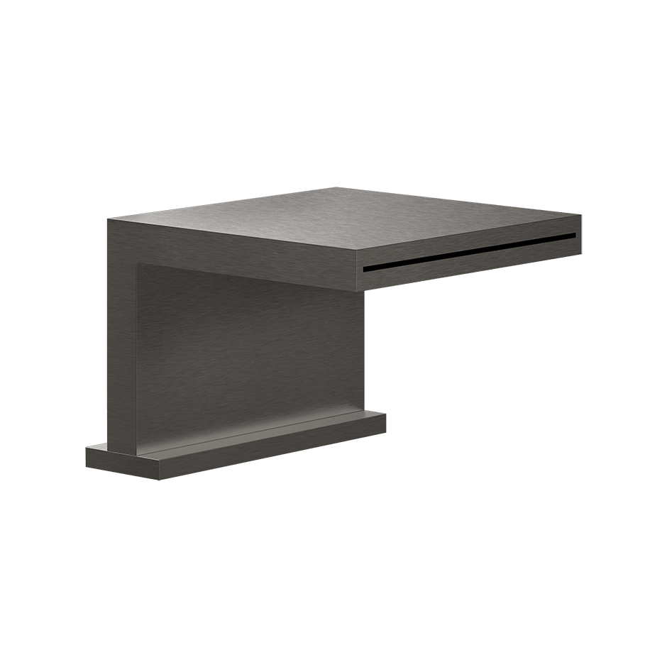 Gessi Bath Spout 20191 in Black Metal Br. Pvd
