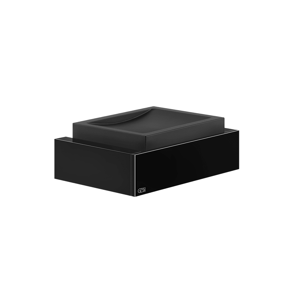 Gessi Soap Holder 20802 in Black Metal Pvd