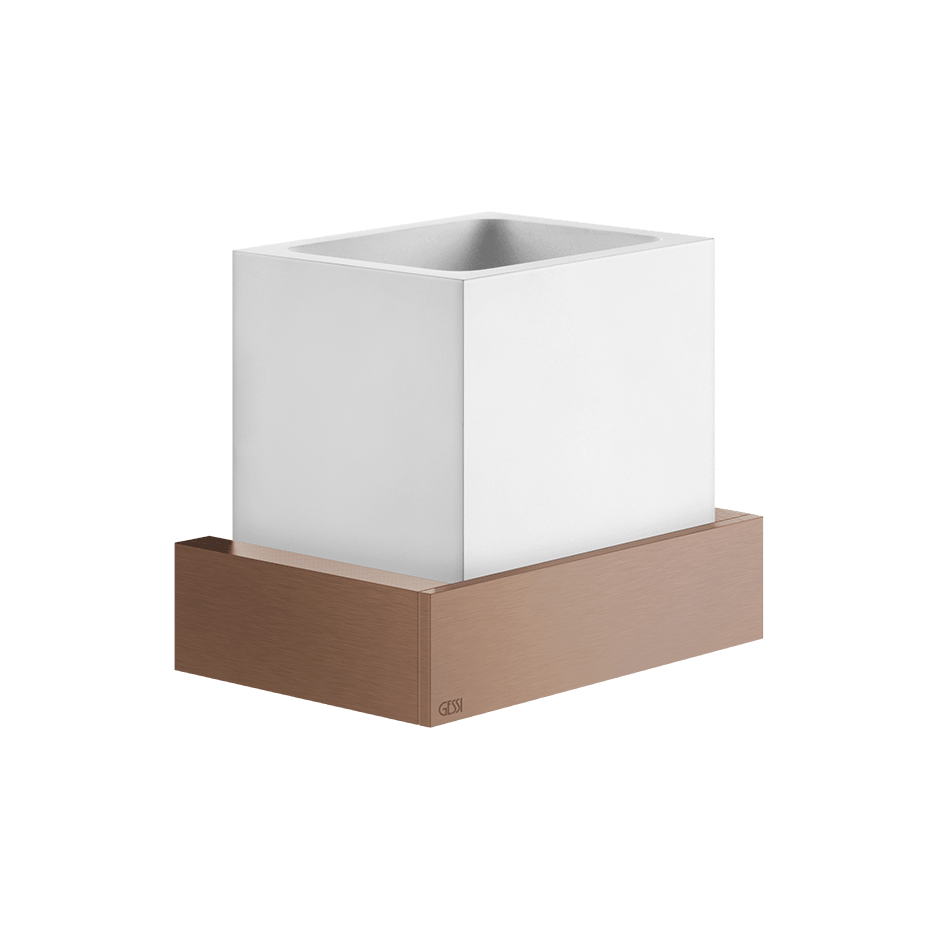 Gessi Tumbler Holder 20807 in Copper Brushed Pvd