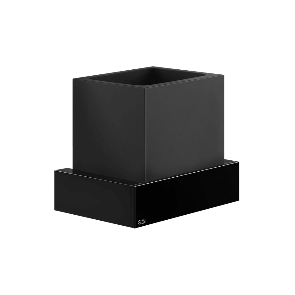 Gessi Tumbler Holder 20808 in Black Metal Pvd