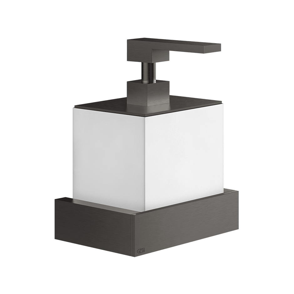 Gessi Soap Dispenser Holder 20813 in Black Metal Br. Pvd