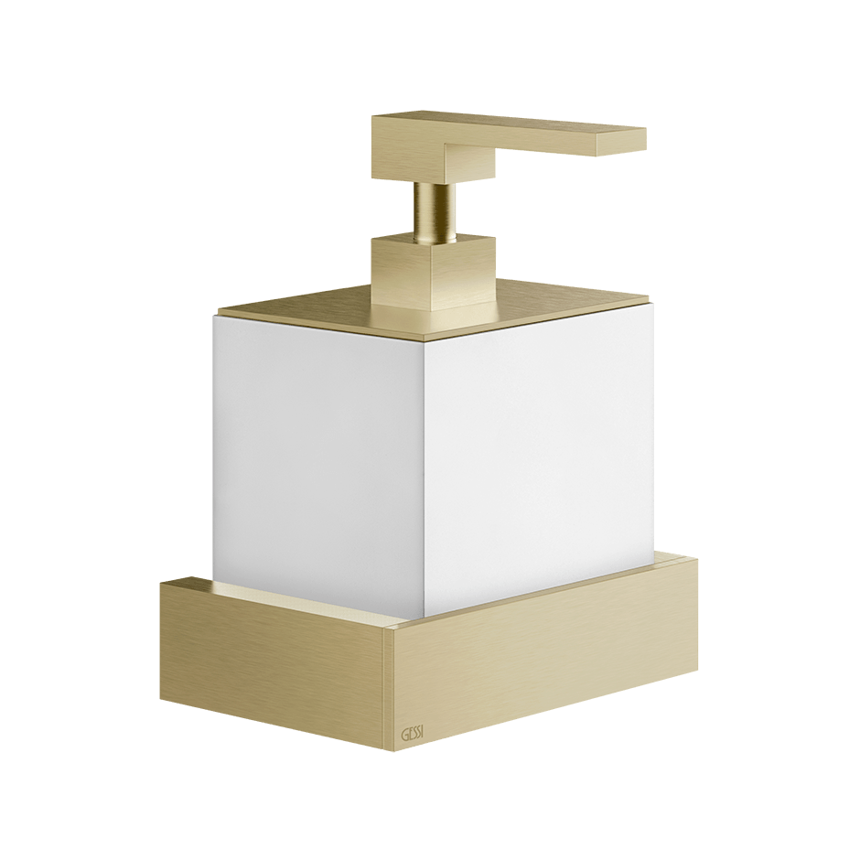 Gessi Soap Dispenser Holder 20813 in Brass Brushed Pvd