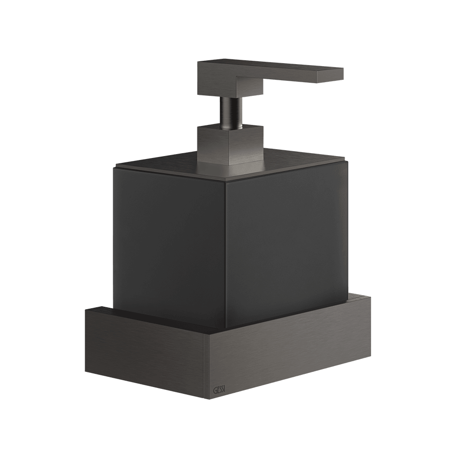 Gessi Soap Dispenser Holder 20814 in Black Metal Br. Pvd