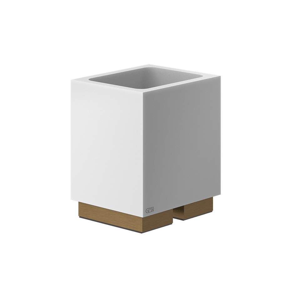 Gessi Tumbler Holder 20831 in Antique Brass