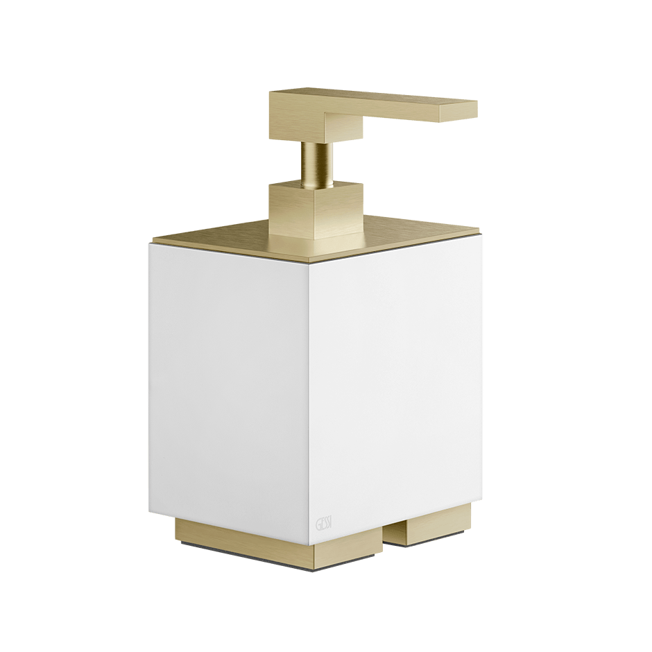Gessi Soap Dispenser Holder 20837 in Brass Brushed Pvd