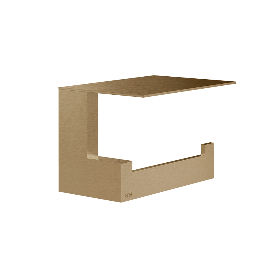Gessi Paper Roll Holder 20849 in Warm Bronze Br. Pvd