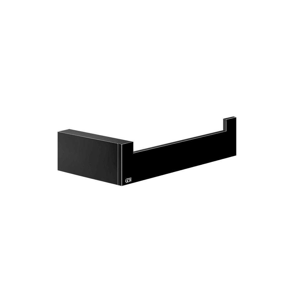 Gessi Paper Roll Holder 20855 in Black Metal Pvd