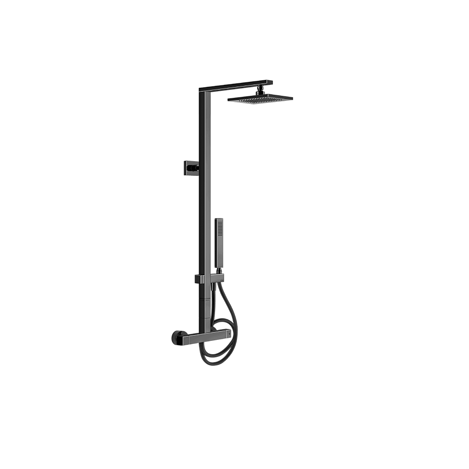 Gessi Shower Column 23447 in Black Metal Pvd