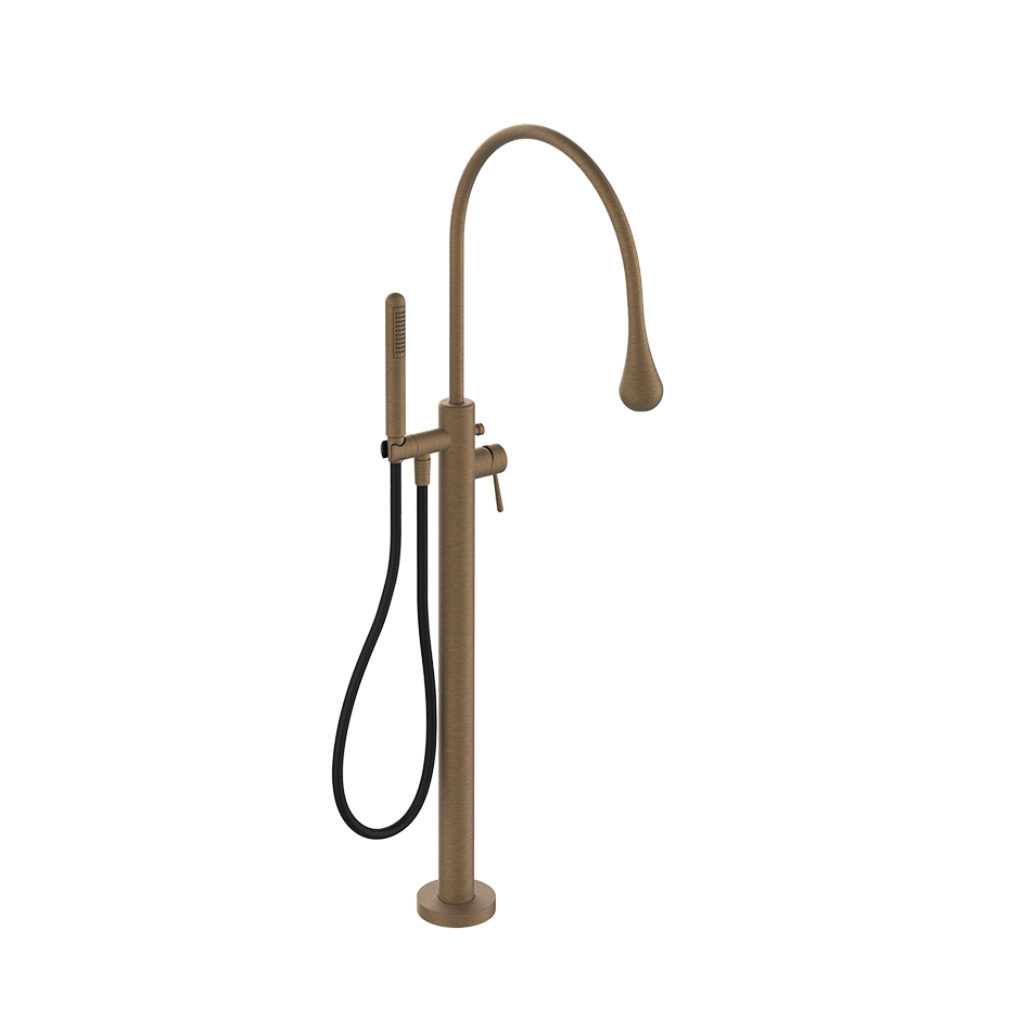 Gessi Bath Mixer 33029 in Antique Brass