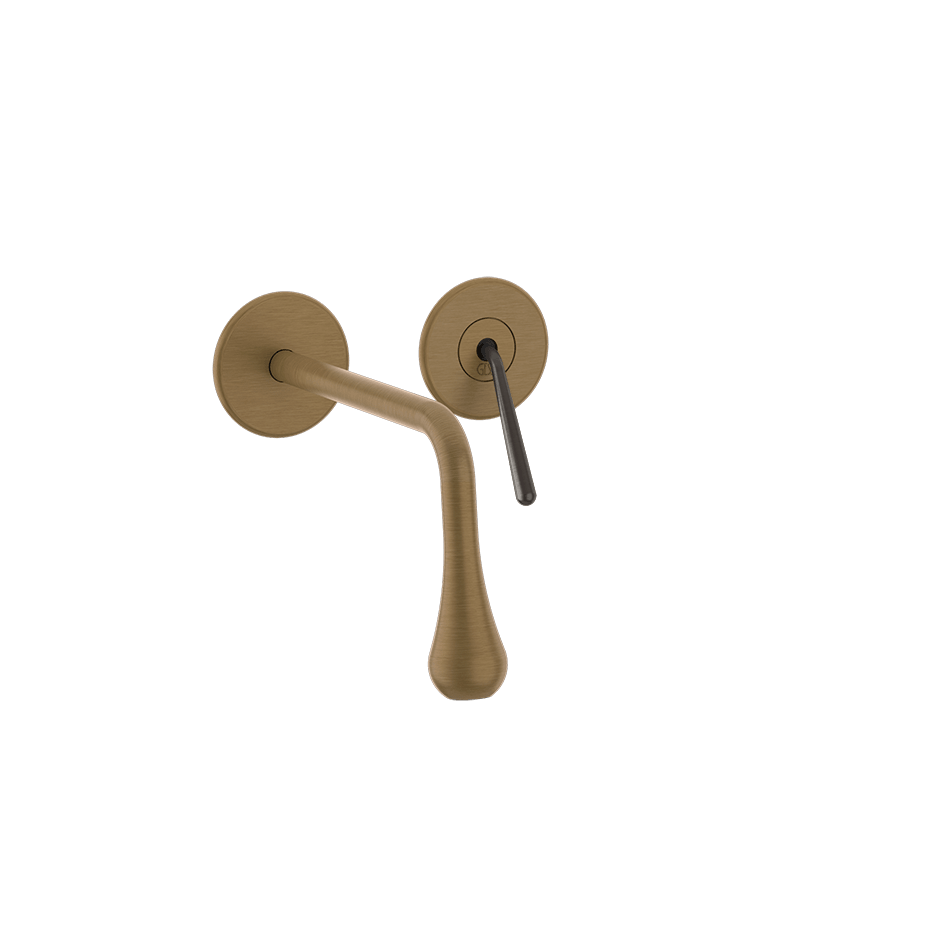 Gessi Washbasin Mixer 33084 in Antique Brass