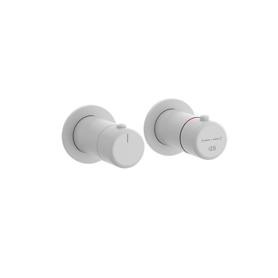 Gessi Shower Mixer 33136 in Matte White