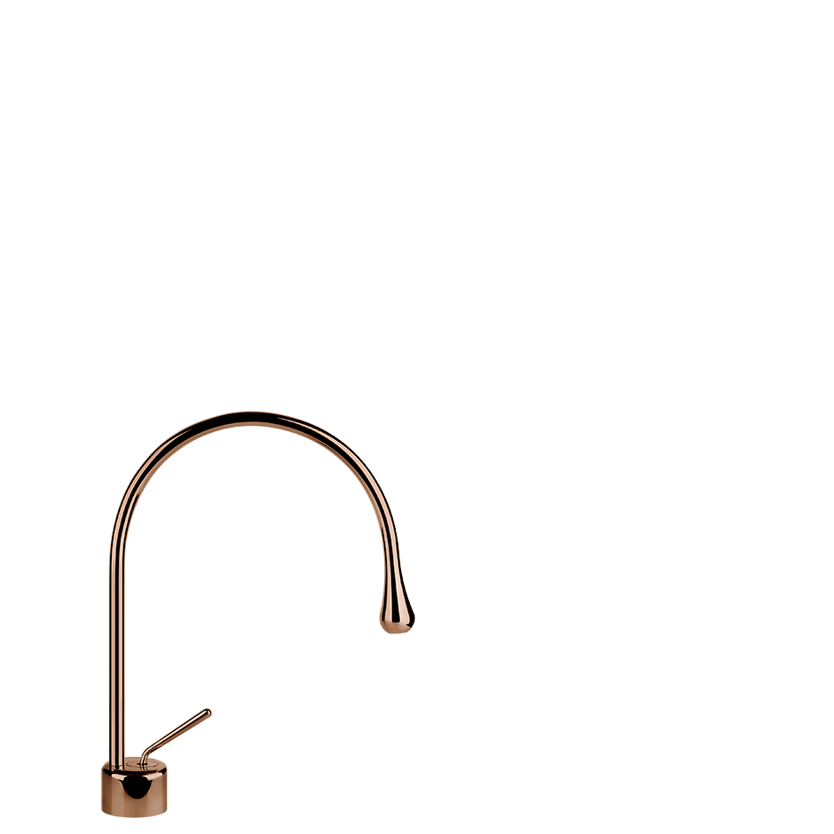 Gessi Washbasin Mixer 33602 in Copper Pvd