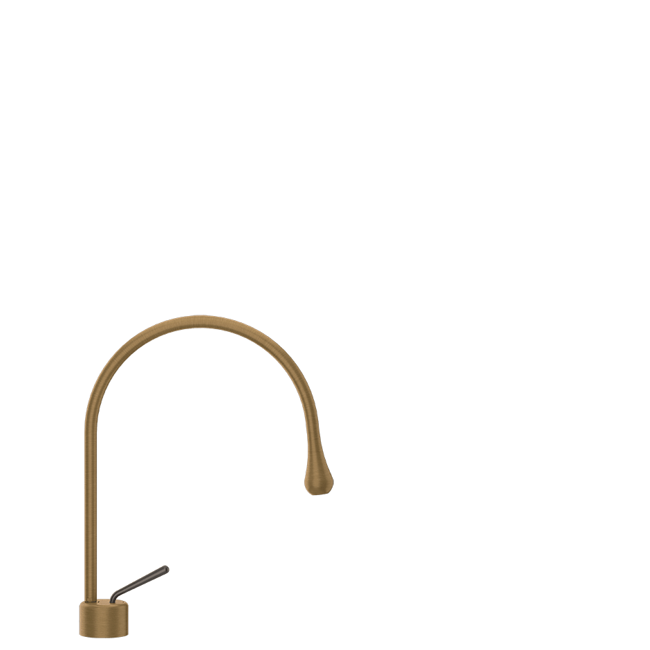 Gessi Washbasin Mixer 33602 in Antique Brass
