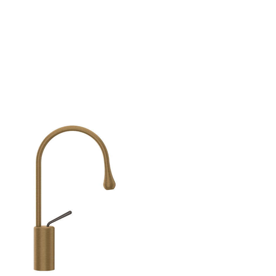 Gessi Washbasin Mixer 33604 in Antique Brass