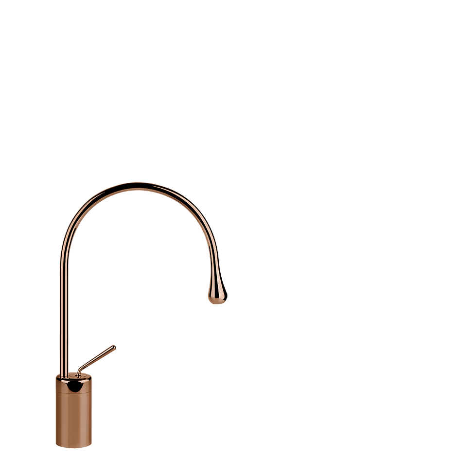 Gessi Washbasin Mixer 33605 in Copper Pvd