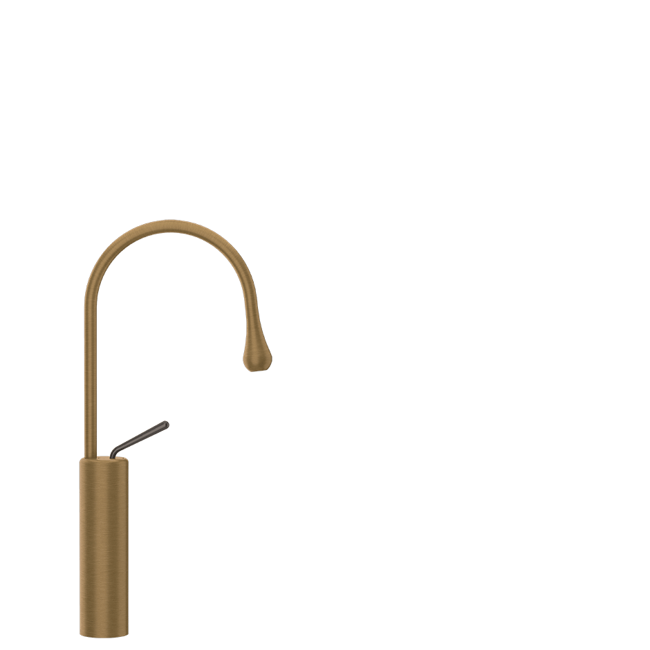 Gessi Washbasin Mixer 33608 in Antique Brass