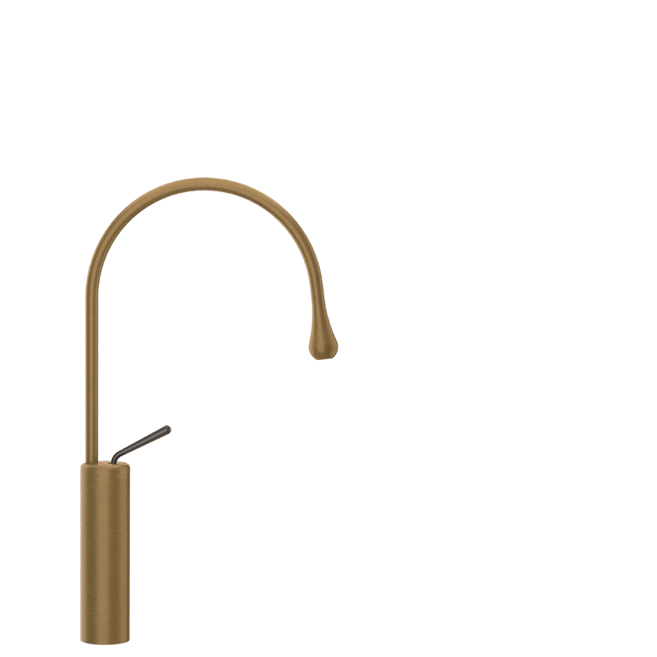 Gessi Washbasin Mixer 33609 in Antique Brass