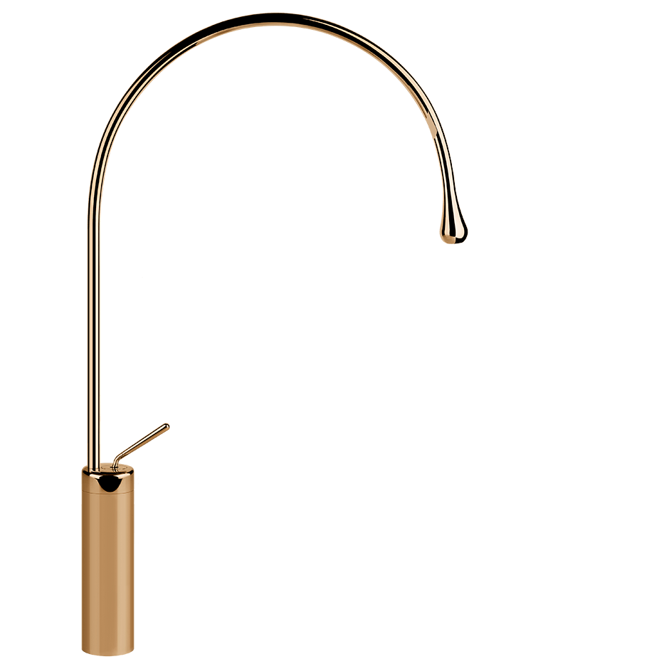 Gessi Washbasin Mixer 33610 in Warm Bronze Pvd