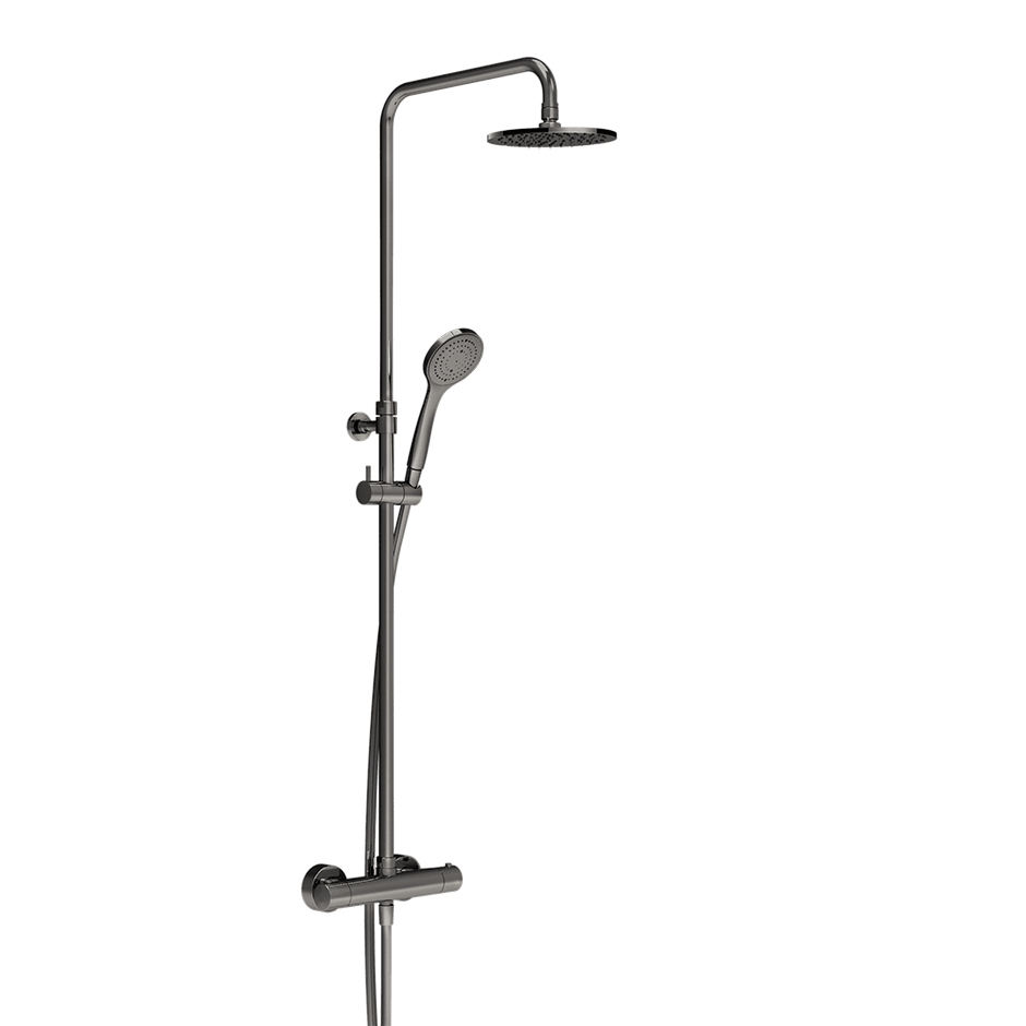 Gessi Shower Column 35173 in Black Metal Pvd
