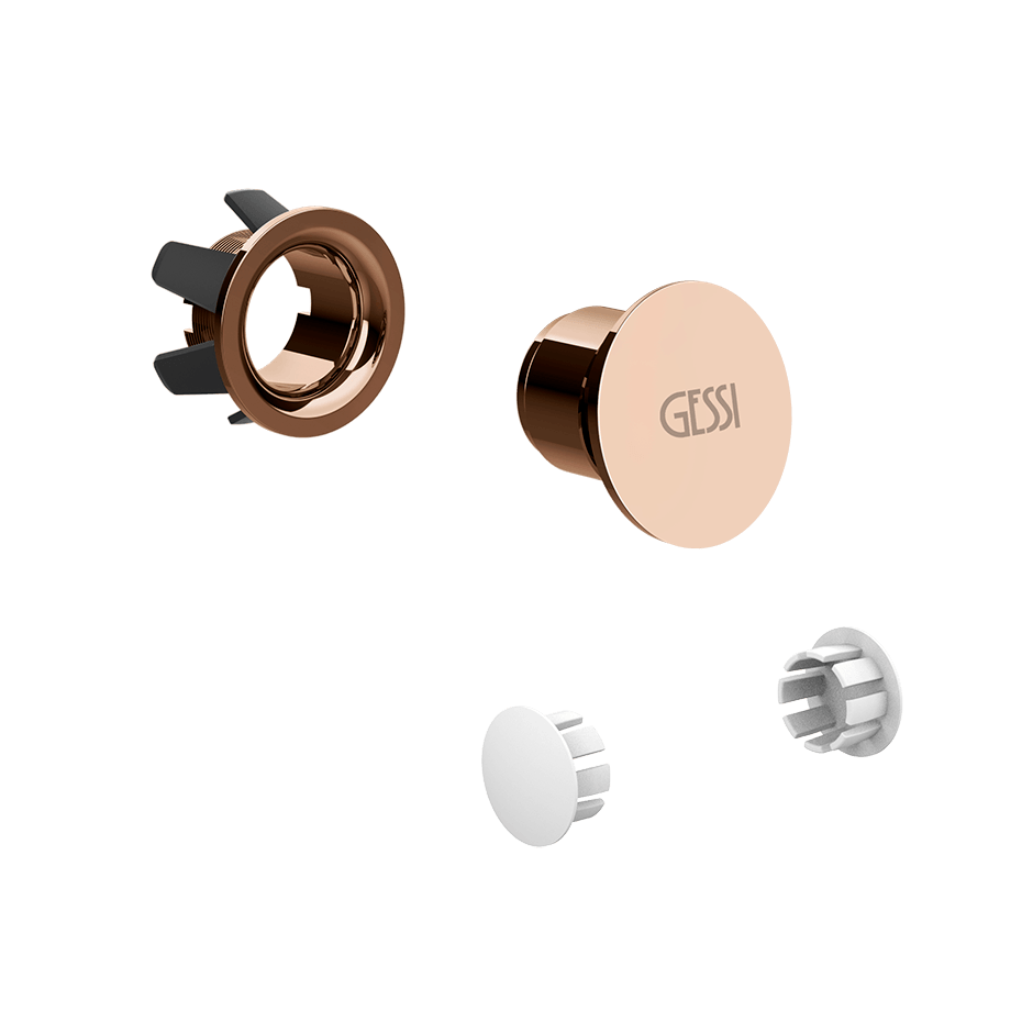 Gessi Overflow Waste Cap 37587 in Copper Pvd