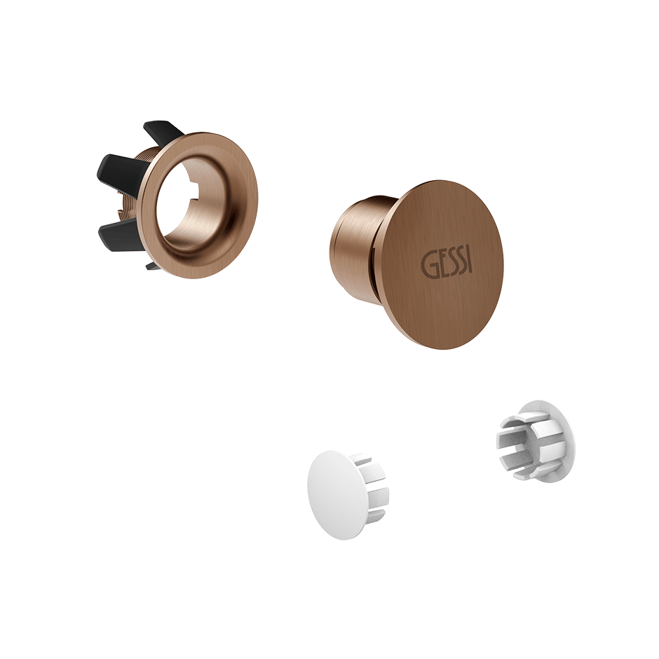 Gessi Overflow Waste Cap 37587 in Copper Brushed Pvd