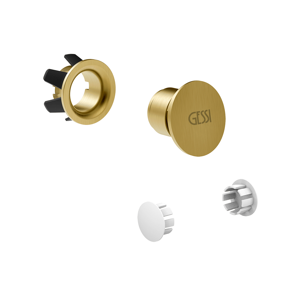 Gessi Overflow Waste Cap 37587 in Gold Brushed Pvd