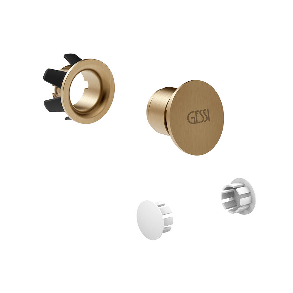 Gessi Overflow Waste Cap 37587 in Warm Bronze Br. Pvd