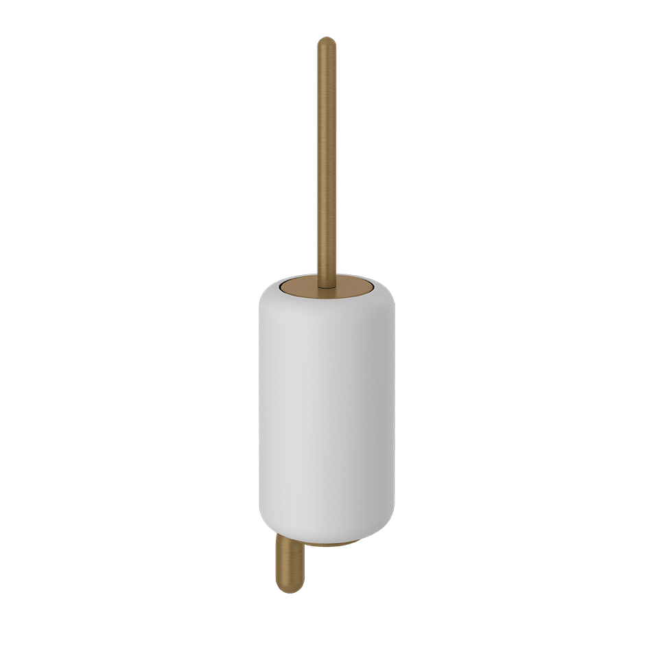 Gessi Brush Holder 38019 in Antique Brass