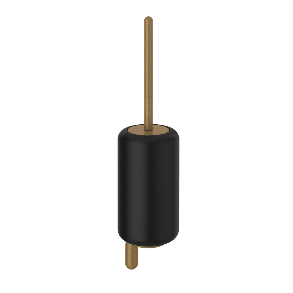 Gessi Brush Holder 38020 in Antique Brass