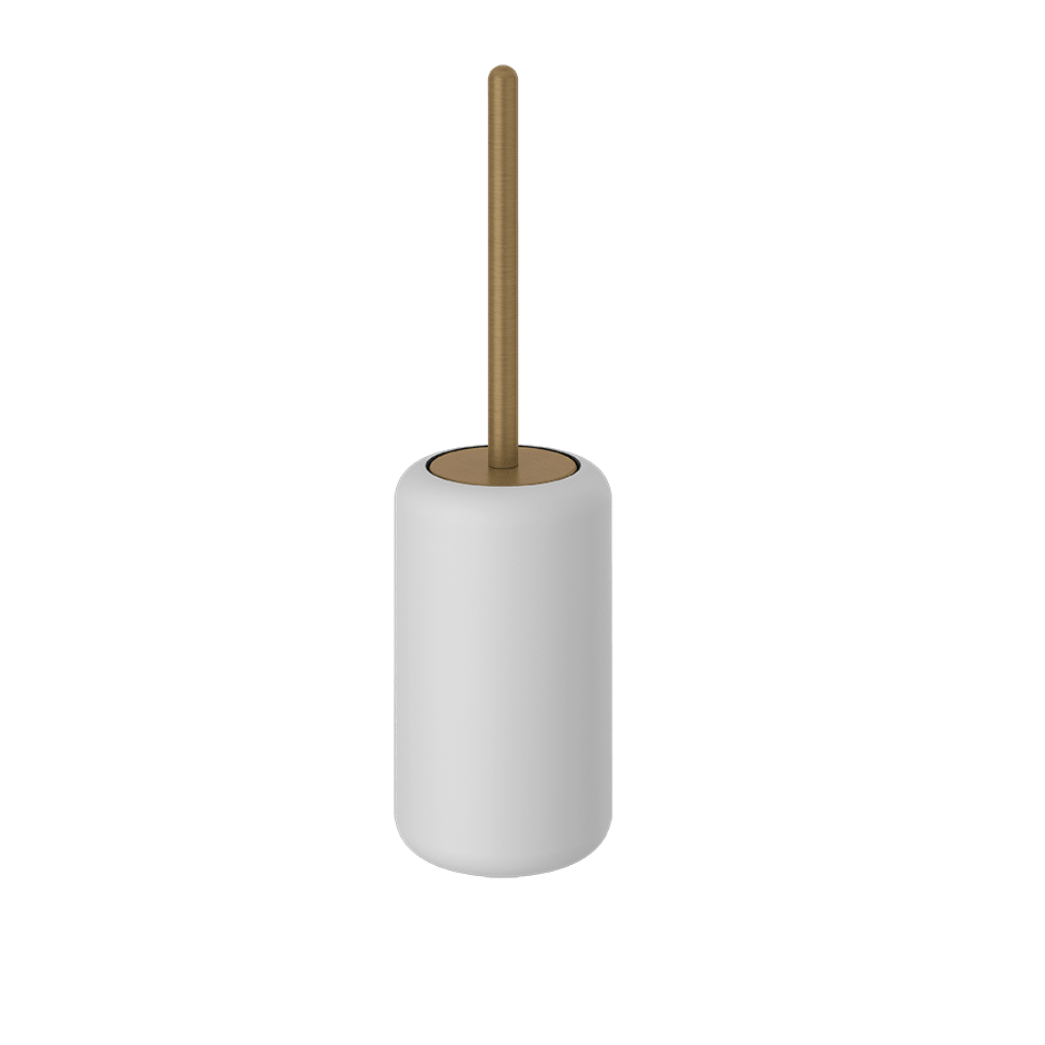 Gessi Brush Holder 38043 in Antique Brass