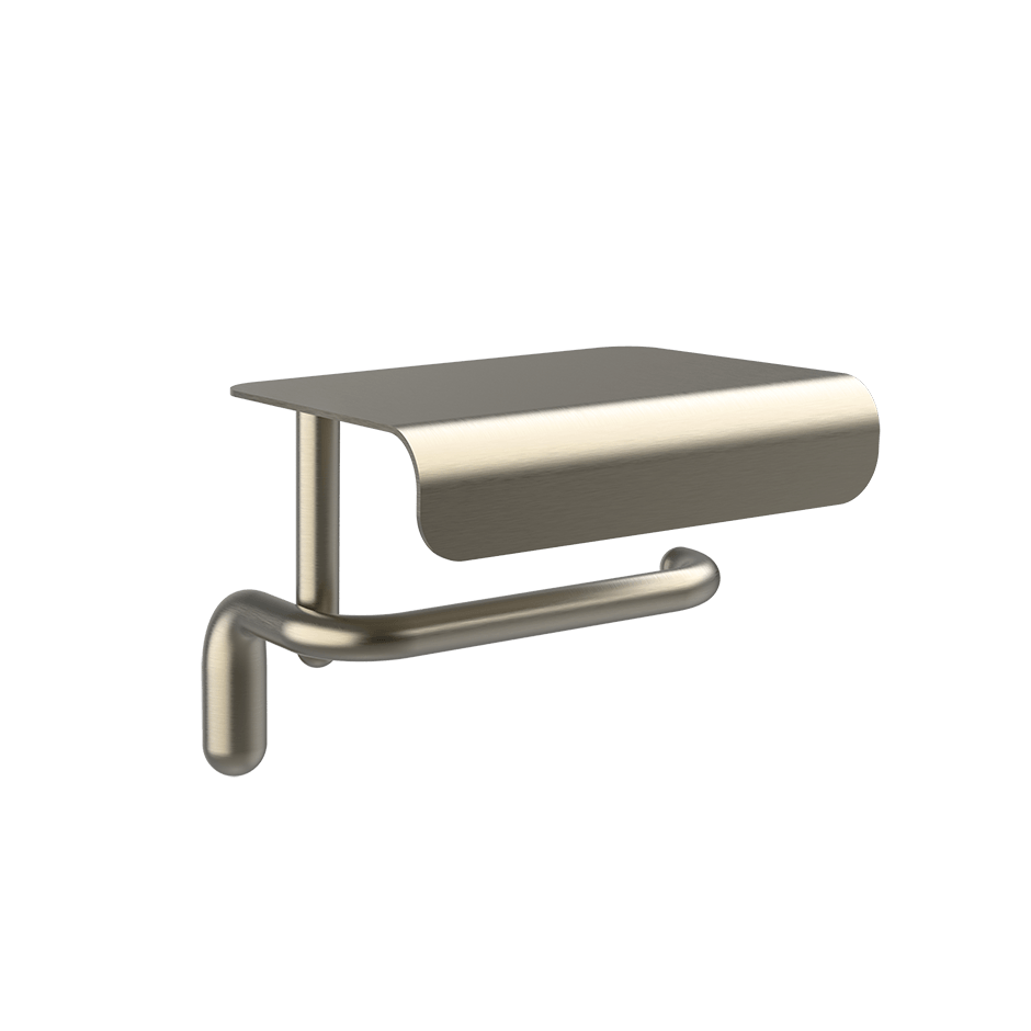 Gessi Paper Roll Holder 38049 in Finox Brushed Nickel